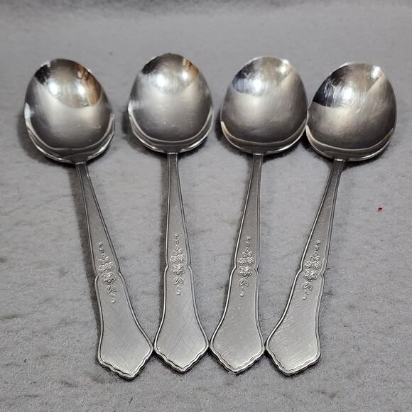 Oneida ASHMORE Stainless Burnished Handles Glossy Place Settings For Four  20pcs - Picture 3 of 8